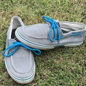 Sperry Top Sider Halyard Canvas Boat Shoe Mens US Size 12m 0773069 Grey